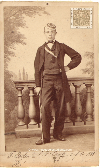 A german student of Hannover, member of the "Teutonia" fraternity