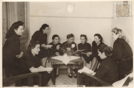 A group of female students at the university