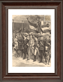 Opening of the Strasburg University - A group of german students