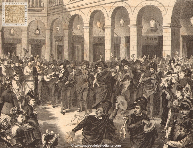 Concert given by Spanish students in the garden of the Palais Royal in Paris, on Shrove Tuesday of this year