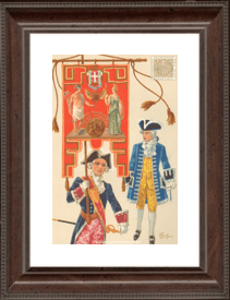 Royal University of Palermo. Gonfalon and Costume (XVIII century)
