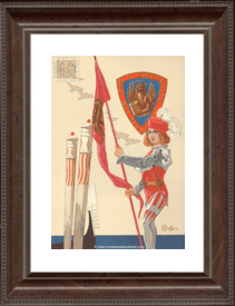 Venice. Doges' seal and Page with flag