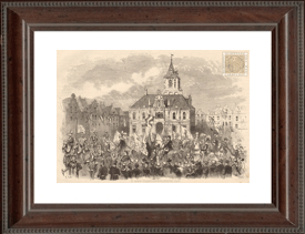 The big parade of students in the Townhall