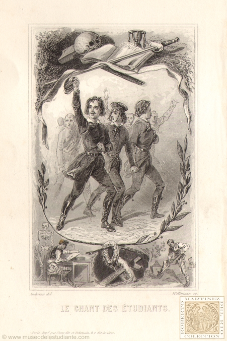 The singing of the students