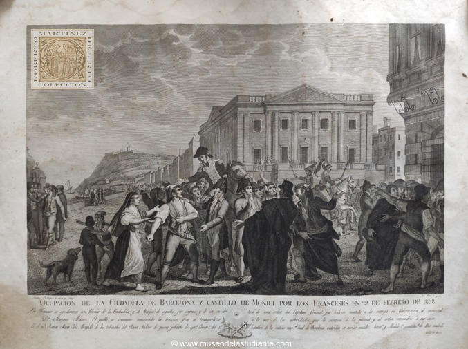 Ocupacin de la Ciudadela de Barcelona y Castillo de Monjui por los Franceses en 29 de febrero de 1808