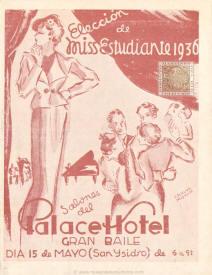 Elección de Miss Estudiante 1936