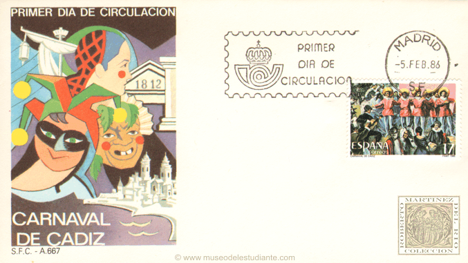 Sello del carnaval del Cdiz
