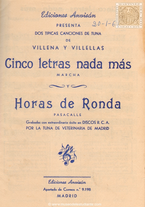 Cinco letras nada ms - Horas de ronda