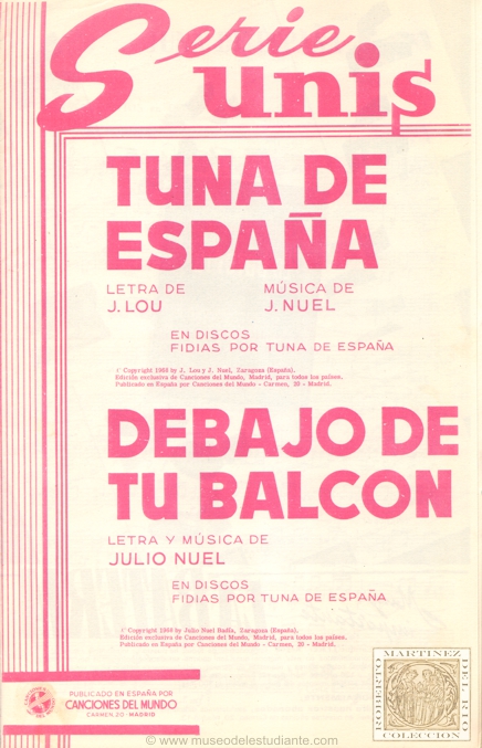Tuna de España - Debajo de tu balcón
