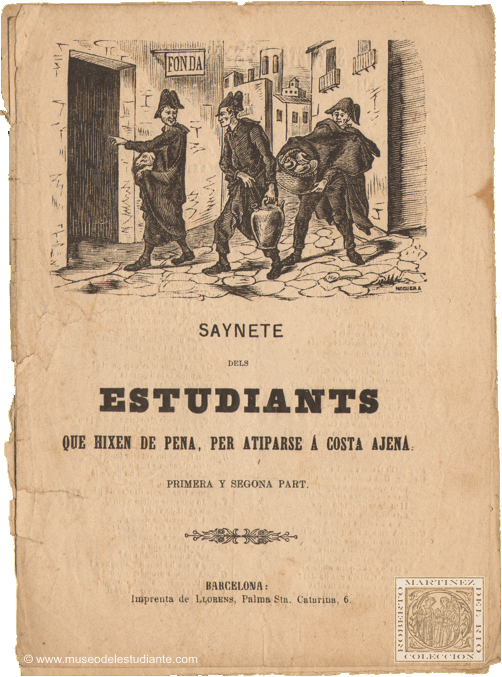 Estudiants que hixen de pena, per atiparse a costa ajena