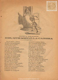 Nueva relacin del que meti la cabeza