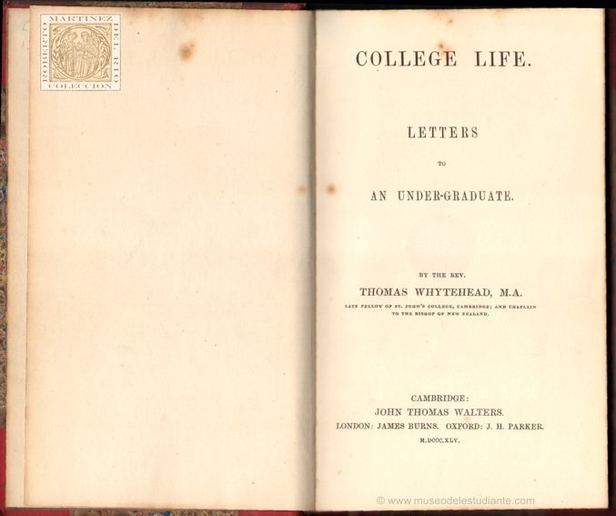 College Life. Letters to an under-graduate